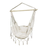 Premium Indoor & Outdoor Hammock Chair Swing with Removable Support Rod – Stress Relief, Stylish & Durable